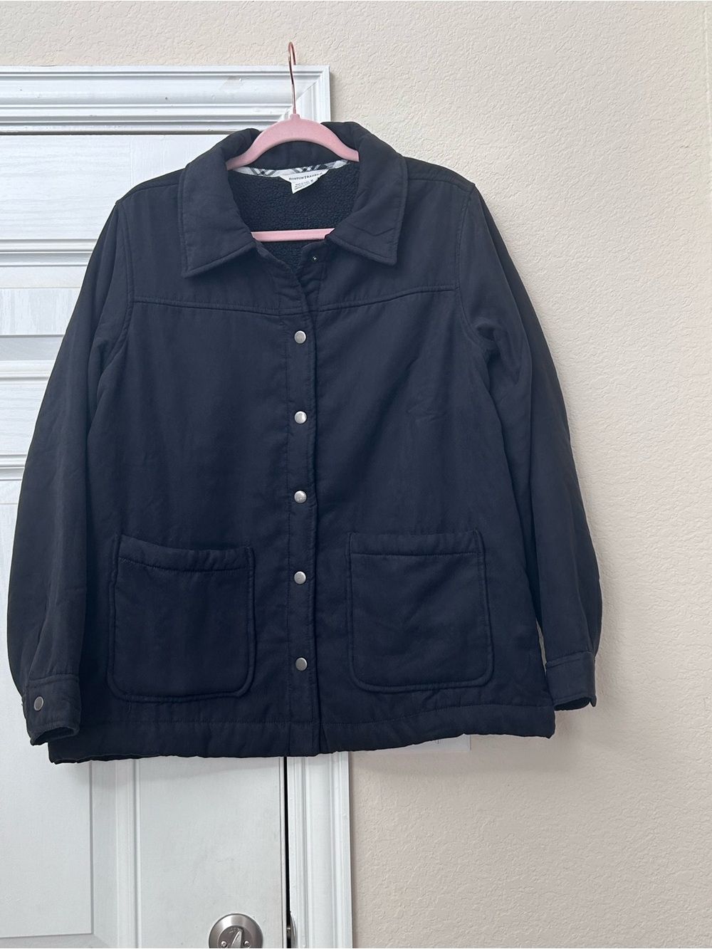 Boston Traders Black Button-Front Utility Jacket